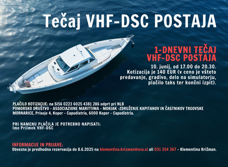 Tecaj VHF-DSC postaja